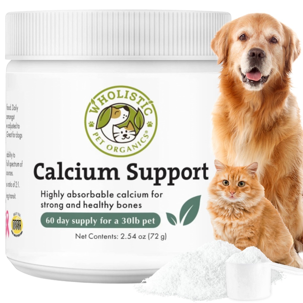 Wholistic Organics Pet Sea Coral: Organic Sea Coral Calcium Dog Supplement - Φυσική πηγή ασβεστίου για σκύλους Δόντια και την υγεία των οστών - Βιταμίνες για σκύλους - Made in USA
