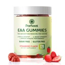 EAA Gummies 120 Gummies (Strawberry), Essential Amino Acids - Όλα τα 9 Essential Aminos (EAA) και όλα τα Branched-Chain Aminos (BCAAs), Non-GMO, Gluten Free, Vegetarian Friendly