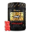 ALPHA LION Pre Workout Powder, Beta Alanine, L-Taurine & Tri-Πηγή Καφεΐνη για Παρατεταμένη Ενέργεια & Εστίαση, Νιτρικό Οξείδιο & Κιτρουλλίνη για Αντλία (21 Σερβίρεις, Αίμα Λιονταριού), Συσκευασία 1