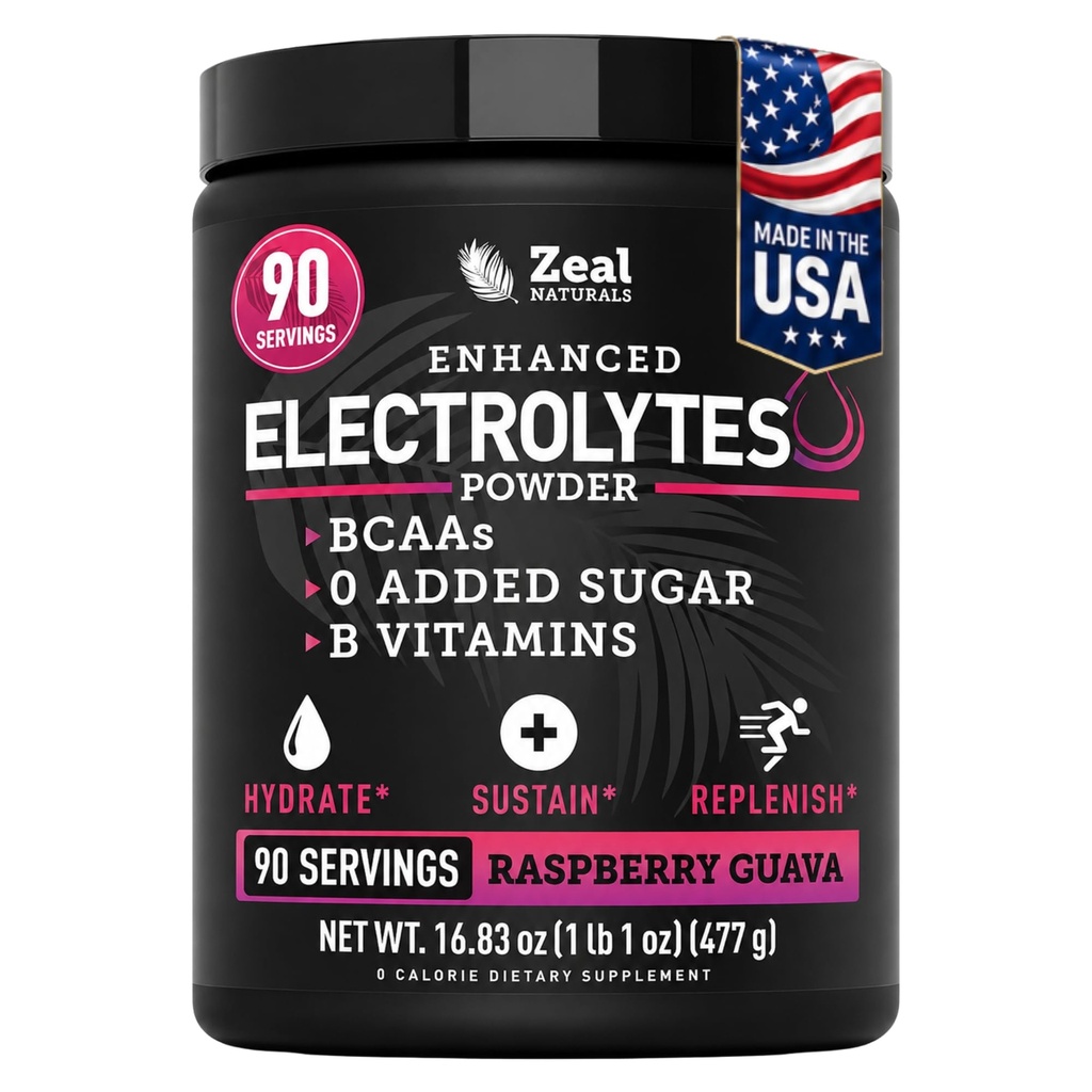 Zeal Naturals Ηλεκτρολυτικό Ποτό για την αποκατάσταση της σκόνης (90 σερβίρεται 