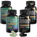 Μπόις. Shilajit και Sea Moss Bundle- 90 Count - Sea Moss, Black Seed Oil, Ashwagandha, Ginger & Shilajit, Rhodiola Rosea, Όλα σε 1 Συμπληρώματα (2 Pc)