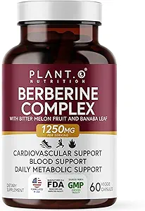 Berberine Supplement - 10xHigher Absorption Berberine HCI Complex with Bitter Lemon & Banaba Leaf - Cholesterol & Metabolic Clinically Researched Support - 60 Capsules Non-GMO