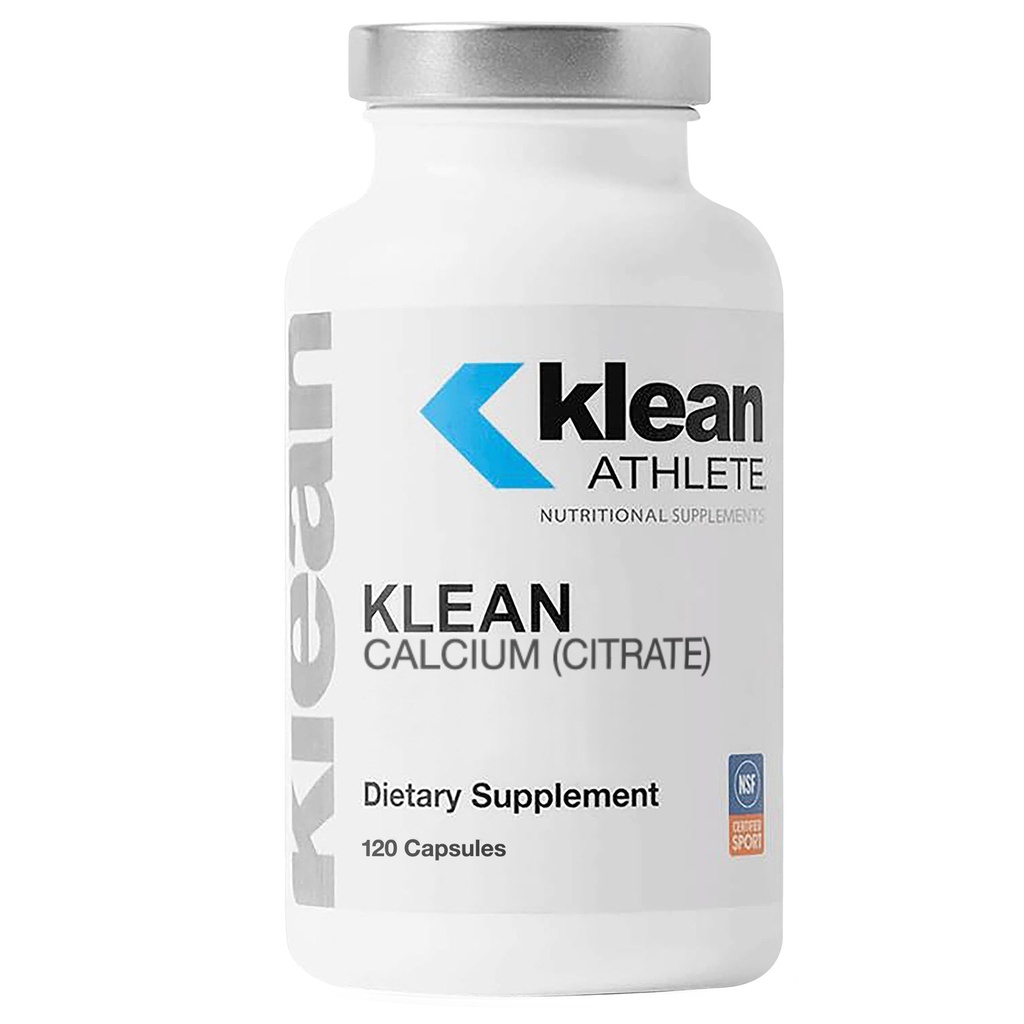 Klean ATHLETE Klean Calcium Citrate - για την υγεία των οστών & την πυκνότητα - Υποστήριξη των οστών για τα σπορ* - Χωρίς γλουτένη, Vegan & μη ΓΤΟ - 120 κάψουλες