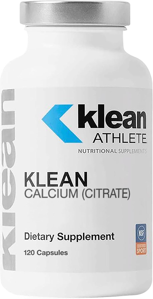 Klean ATHLETE Klean Calcium Citrate - για την υγεία των οστών & την πυκνότητα - Υποστήριξη των οστών για τα σπορ* - Χωρίς γλουτένη, Vegan & μη ΓΤΟ - 120 κάψουλες