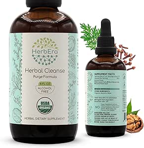 HerbEra Herbal Cleanse Organic Alcohol-Free Tincture 