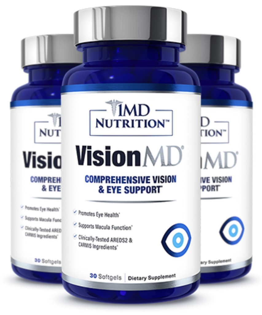 1MD Διατροφή VisionMD Μάτι Βιταμίνη CARMIS - με Lutein & Zeaxanthin 