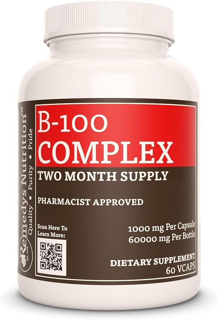 Διατροφή του Remedy Vitamin B-100 Complex 