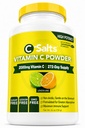 C-Salts Vitamin C Powder Supplement - 100% Pure High Dose Buffered Vitamin C Powder for Immune Support - Βιολογική, Χωρίς ζάχαρη, Vegan, Non-GMO, Στομάχι-Φιλική, Λεμόνι Lime 26oz