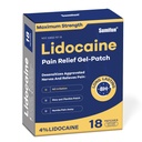 Sumifun 4% Lidocaine Pain Relief Patches - εξωχρηματιστηριακά μέγιστη δύναμη – Ευέλικτη & μακράς διάρκειας, 18-Count Lidocaine Patches για πλάτη, λαιμός, μυς, κοινός πόνος - άοσμος πόνος Patch
