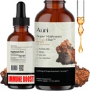 Auri Super Chaga Elixir - Mushroom Superfood Liquid Supplement with Full Spectrum Immune Support from Oxidative Stress and Energy Lift - Τσάγκα Βάμμα 60ml