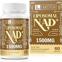 1500 MG Λιποσωμικό NAD+, 98%+ Απορρόφηση, NAD+ Συμπλήρωμα για γυναίκες & άνδρες με TMG, για την άμυνα γήρανσης, Cellular Ενέργεια, καρδιακή & εγκεφαλική λειτουργία, μακροζωία, 360 Softgels