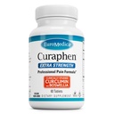 EuroMedica Curaphen Extra Strength - Curcumin & Boswellia συμπλήρωμα για την υγιή κυκλοφορία Υποστήριξη - Turmeric συμπλήρωμα για την υποστήριξη αρθρώσεων, μυϊκή υγεία & παραγωγή ενδορφίνης - 60 δισκία