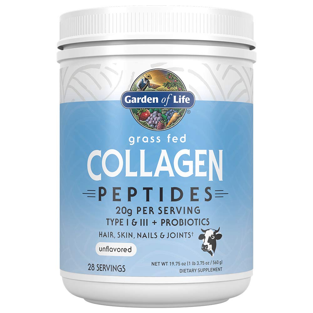 Garden of Life Grass Fed Collagen Powder, Elderberry Gummies - Ανοσοποιητική υποστήριξη, Καρφιά μαλλιών, 120 Vegan Gluten Free Gummies