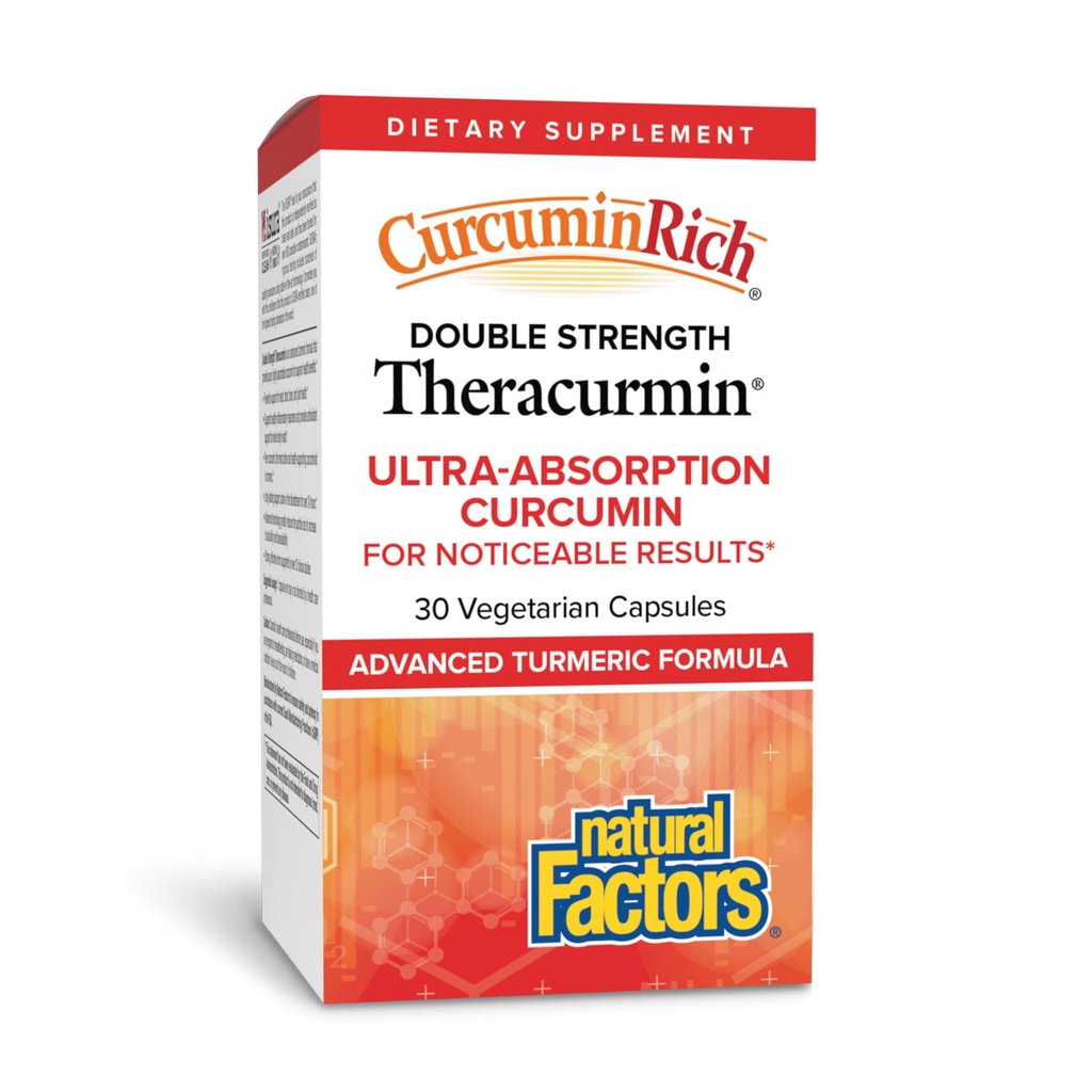 Φυσικοί παράγοντες, CurcuminRich Double Strength Theracurmin, 60 mg, Just 1 Καψάκιο καθημερινά, Formated for Superior Absorption, 30 Count (Pack of 1)