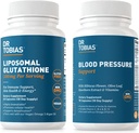 Dr. Tobias Blood Pressure Support and Liposomal Glutathione - Υποστηρίζει Κυκλοφορική Υγεία, Αποτοξίνωση και Ανοσολογική Λειτουργία - Μη ΓΤΟ