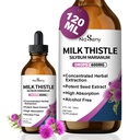 Milk Thistle Supplement, Silymarin Milk Thistle Extract for Liver Support, Cleanse, Detox, Antioxidant Support, Daily Liver Supplement, Vegan & Non-GMO, 4 FL OZ