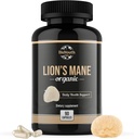 Organic Lions Mane Brain Support Dietary Supplement Premium Lions Mane Mushroom Extract - 90 κάψουλες