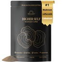 HIGHTER SELFTM Mushroom Coffee Ultimate Focus & Immune Support Blend with 40% IgG Colostrum, Organic Arabica, Lion's Mane, Reishi, Chaga, L-Theanine και Frankincense for Immune Support, Focus, Energy, Mood and Gut Health 7oz. 40 μερίδες