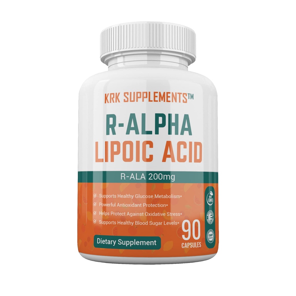 1 Συσκευασία R- ALA R- Alpha Lipoic Acid 200mg 90 Καψάκια