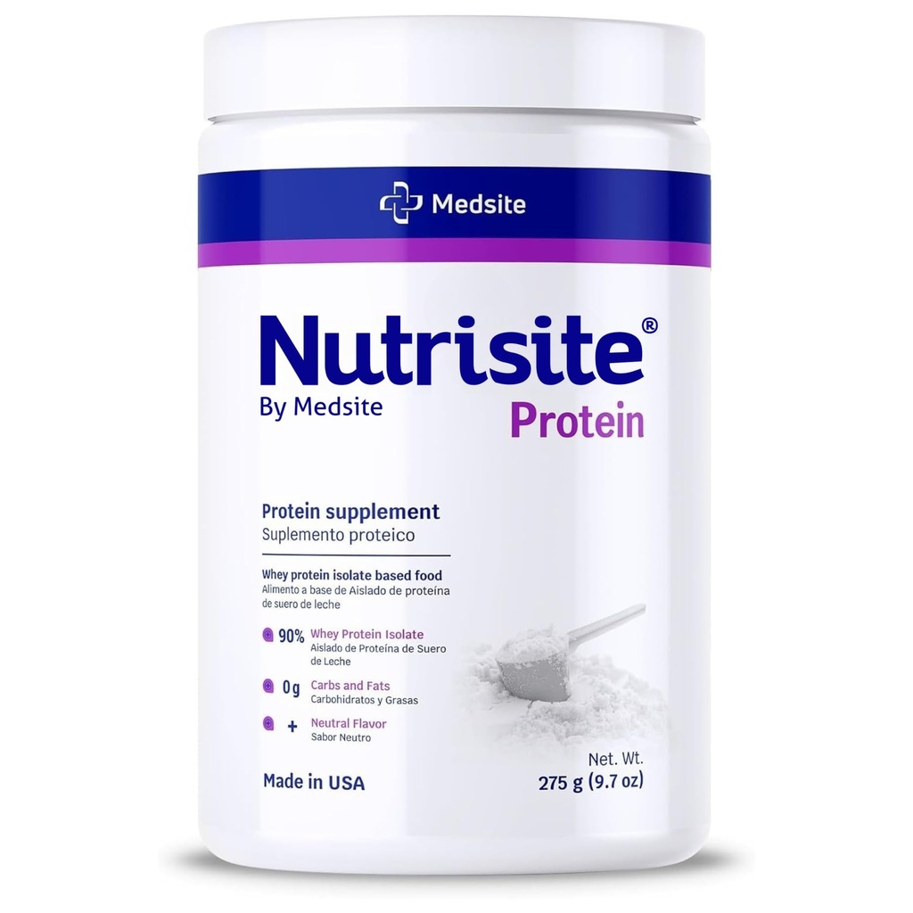 Nutrisite Whey Protein Isolate Powder 90% – Unflavored Protein Powder for Kids and Adults, Zero Carb, Gluten and Sucrose Free, Easy to Mix Daily Nutrition, 9.7 oz