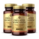 Solgar Chelated Manganese - 100 Tablets, Συσκευασία των 2 - Υποστηρίζει την υγεία των οστών, των αρθρώσεων και των νεύρων - Μη ΓΤΟ, Vegan, χωρίς γλουτένη, χωρίς γαλακτοκομικά, Kosher - 200 Σύνολο εξυπηρετήσεων
