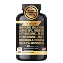 Ginkgo Biloba Άλφα GPC Συμπλήρωμα με Panax Ginseng L Tyrosine με L Theanine, Bacopa monnieri, Rhodiola Rosea, Phosphatidylserine, B12, MCT, DMAE - Complex 