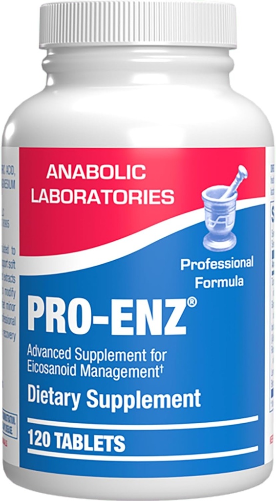 Pro ENZ Joint support Supplement - Clinical Formula Turmeric Boswellia Supplement for Joint & Cartilage Mobility and Comfort Support Plus Eicosanoid Management with Proteolytic Enzymes (120 Services)