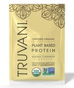 Truvani Vegan Pea Protein Powder | Banana Cinnamon | 20g Organic Plant Based Protein | 1 Serving | Keto | Gluten & Dairy Free | Low Carb | No Added Sugar
