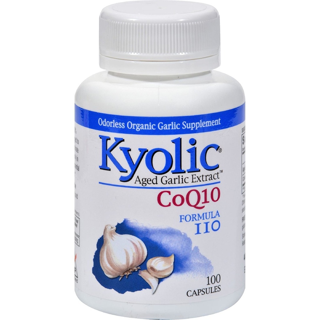 Kyolic for Mula 109 Aged Garlic Extract with Coq10 Capsule - 100 Per Pack - 3 Packs Per Case.