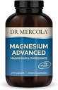 Dr. Mercola Magnesium Advanced - Supports Bone, Joint & Brain Health - Contributes to More Restful Sleep - Non-GMO, Gluten-Free & Soy-Free - 270 Capsules (90 Servings)