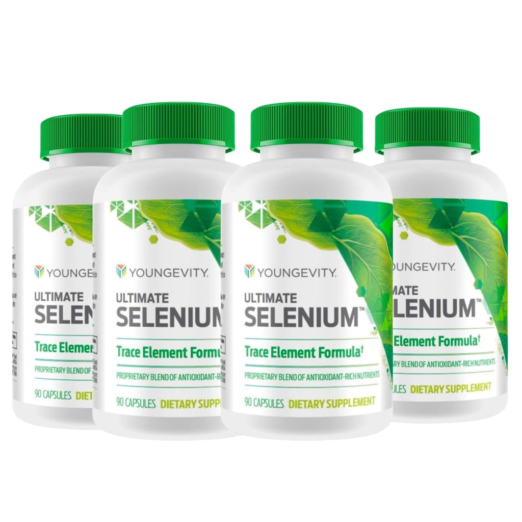 Youngevity Ultimate Selenium + Cofactors - Βασικό συμπλήρωμα ορυκτών για την υποστήριξη του ανοσοποιητικού, αντιοξειδωτική άμυνα, λειτουργία θυρεοειδούς, και κυτταρική υγεία (I-σεληνομεθειονίνη) - (90 κάψουλες)