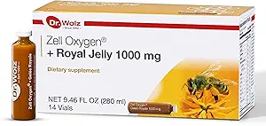 Dr. Wolz Zell Oxygen + Royal Jelly 1000mg, Βιολογικά Superfood και Όλα τα Συμπληρώματα Φυσικής Ενέργειας, Διατροφή για την Ανοσολογική Υποστήριξη, Υγιεινό Δέρμα, Κόπωση και Ενίσχυση Ενέργειας, 14 Φιαλίδια
