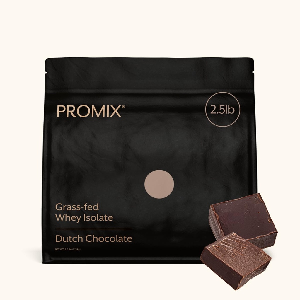 ProMix Διατροφή Whey Protein Isolate Powder, Chocolate - Grass-Fed - -Post Proout Fitness & Nutrition Shakes, Smoothies & Cooking Συνταγές - Χωρίς γλουτένη & Keto-Friendly - 2.5 Λίρα (συσκευασία 1 )