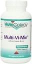Nutricology Multi-Vi-Min Without Copper & Iron - Πολυβιταμίνη για άνδρες & γυναίκες, Ορυκτό Σύμπλεγμα, Ενεργά Θρεπτικά, με Iodine - 150 Count