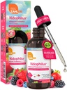 Zahler - Kidophilus Liquid Drops Probiotics για παιδιά (4 Fl Oz) Πιστοποιημένα Kosher Kids Probiotic για υγιή πέψη & ανοσοποιητική υποστήριξη - Fruit Punch Flavored Children's Probiotic Drops Συμπλήρωμα