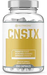 NutraOne CNSix Κάψουλες Creatine HCL για να βοηθήσει στην οικοδόμηση Lean μυών * (600mg - 200 κάψουλες)
