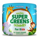 Έγχυση Super Green Gummies για τα παιδιά 90 Count Superfood Booster Μαλακό και νοστιμότατο 8 Ισχυρές μπλέξεις Vegan Φιλική Γλουτένη Δωρεάν & μη-GMO