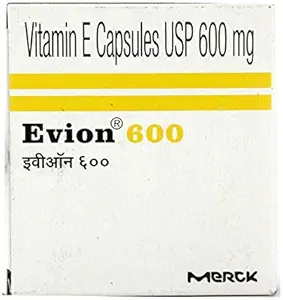 50 Evion 600mg κάψουλες Βιταμίνη Ε για λαμπερό πρόσωπο, Strong μαλλιά, Acne, νύχια, λαμπερό δέρμα 400mg, Έλεγχος απώλεια μαλλιών