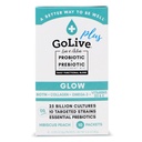 Golive Probiotics & Prebiotics for Women and Men Glow for Beauty, Sugar-Free Synbiotic Powder. +25 Blion CFUs; 10 Clinical Strains for Healthy, Immune & Digestive Health, 10 Count (Pack of 1)