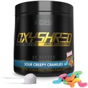 EHP Labs OxyShred Hardcore Super Dosed Pre Dosed Prodout Powder - Preworkout Powder with L Glutamine & Acetyl L Carnitine, Energy Boost Drink - 275mg Caffeine - Sour Crawlies, 40 Servings