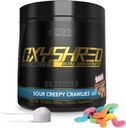EHP Labs OxyShred Hardcore Super Dosed Pre Workout Powder - Preworkout Powder with L Glutamine & Acetyl L Carnitine, Energy Boost Drink - 275mg of Caffeine - Sour Crawlies, 40 Servings