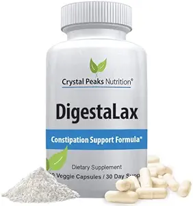 DigestaLax Increase Nutrition & Constipation Support - Helps Improve Easy Digestion & Natural Colon Absorption + Gas, Bloating, and Cramping Relief, Calcium Blend for Gut Health, 60 Veggie Capsules