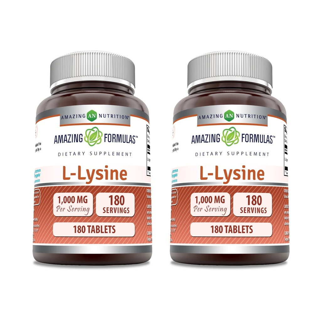 Εκπληκτικές Φόρμουλες L-Lysine 1000mg Amino Acid Tablets Συμπλήρωμα 
