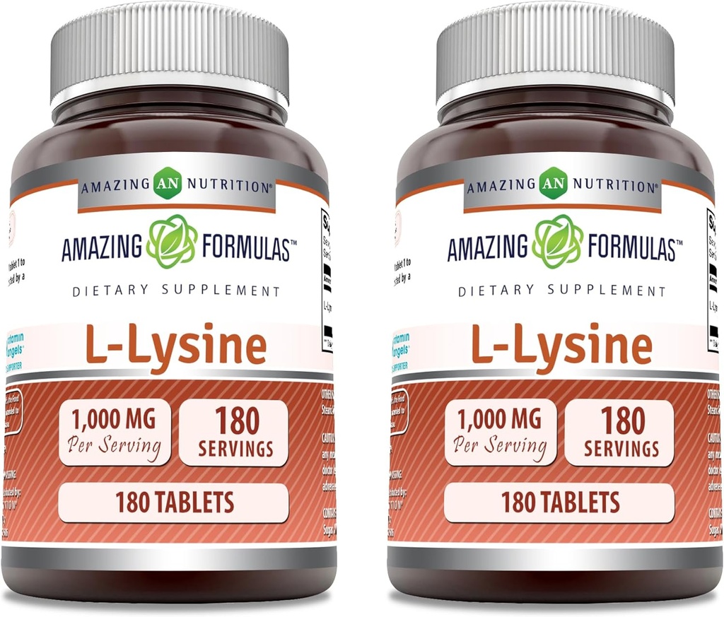 Εκπληκτικές Φόρμουλες L-Lysine 1000mg Amino Acid Tablets Συμπλήρωμα 