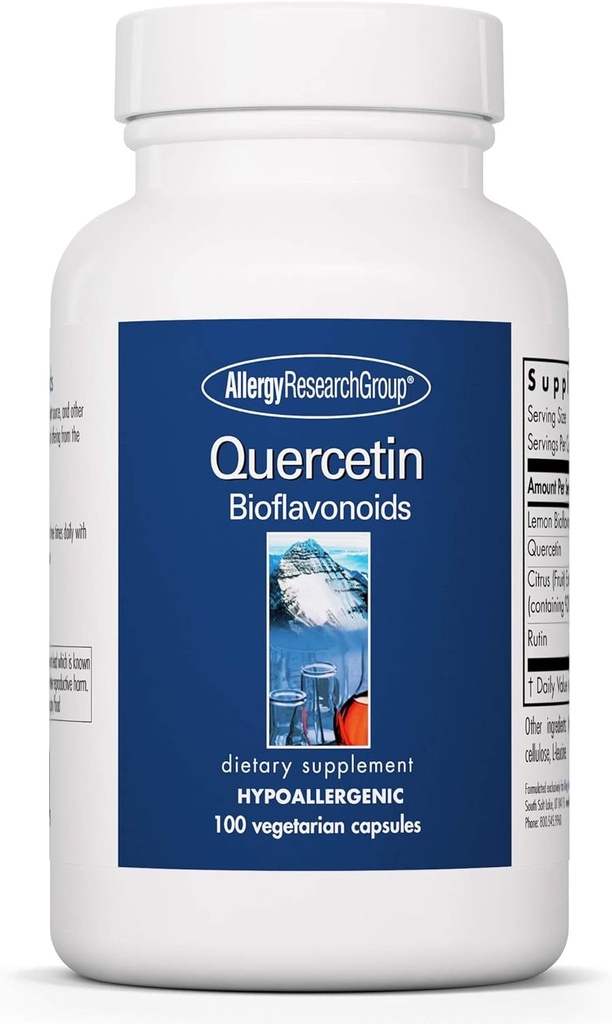 Ομάδα Έρευνας Αλλεργίας Quercetin Bioflavonoids - Lemon Bioflavonoid Complex, Rutin, Citrus Extract, Hesperidin, Vegetarian Capsles - 100 Count