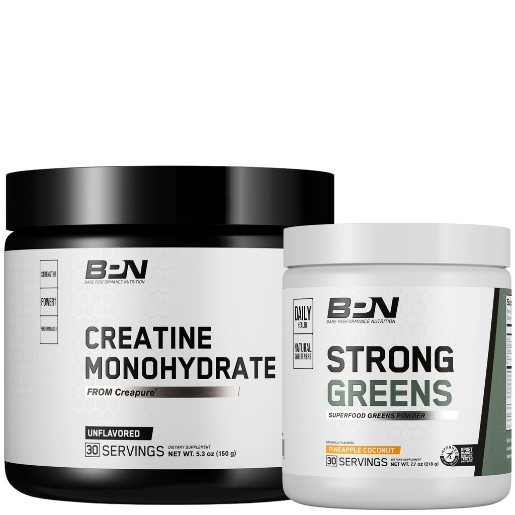 BARE ΕΠΙΔΟΣΕΙΣ ΔΙΑΤΡΟΦΗ BPN Creatine Monohydrate & Strong Greens Bundle