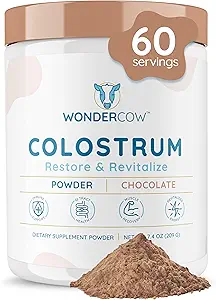 WONDERCOW Colostrum Supplement Powder for Gut Health, Immune Support, Mus Recovery & Wellness 
