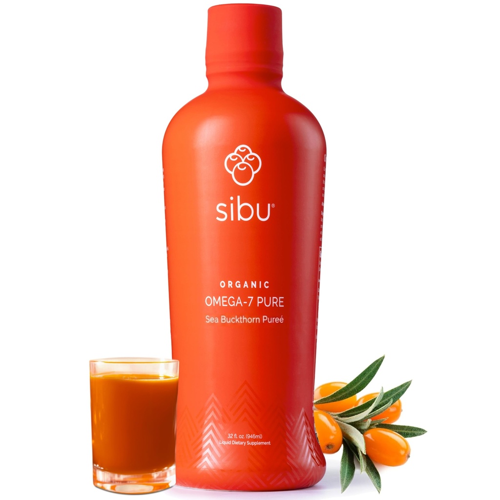 sibu Omega-7 καθαρός, 100% καθαρός χυμός καρπού (32 oz) USDA οργανικό