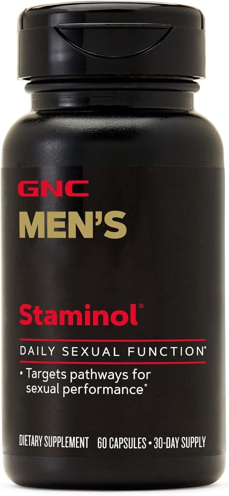 GNC ανδρική Staminol καθημερινή ανδρική φόρμουλα απόδοσης, βασικά θρεπτικά συστατικά, 60 κάψουλες