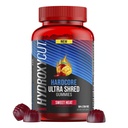 Hydroxycut Hardcore Ultra Shred Gummies, Sweet Heat - 99% Χωρίς διεγερτικό - Περιλαμβάνει καψαϊκίνη & Β Βιταμίνες - για γυναίκες & άνδρες